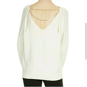 Maje Macademia Sweater in Ecru